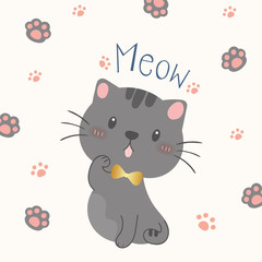 cute cat vector