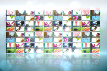 Screen collage showing lifestyle images