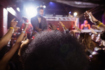 Crowd enjoyment music concert