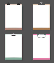 Set of Clipboards Background