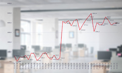 Futuristic user interface. Mixed media