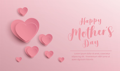  happy mother's day banner vector design