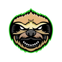 Angry Sloth Mascot