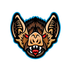 Vampire Bat Head Mascot