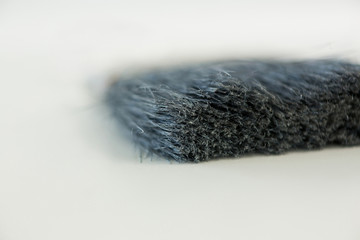 Flat paintbrush on white background