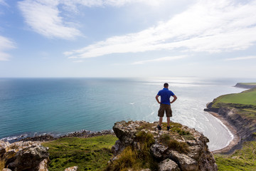 Obraz premium Distant views looking along the Jurassic Coast in Dorset