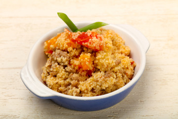 Couscous with meat
