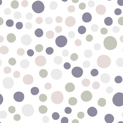 Naklejka na ściany i meble Abstract polka dot vector seamless background