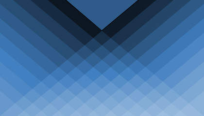 Stock Illustration - Geometric Blue Pattern, 3D Illustration, Modern Background.