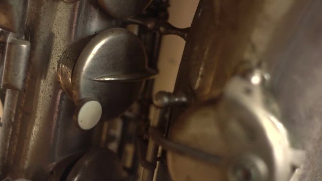 saxophone, old musical instrument saxophone