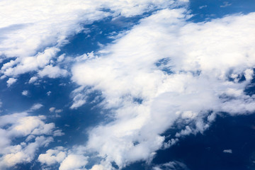 view sky and clouds from an airplane