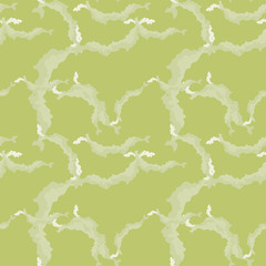Camouflage seamless pattern. Background in different shades of green. Vector illustration, repeat camo as military print for paintball clothes, backdrop, endless grunge texture