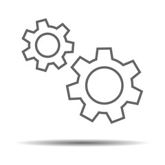 gear icon, service icon, maintenance icon vector
