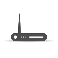 Modem vector icon, wifi router symbol. Modern, simple flat vector illustration for web site or mobile app
