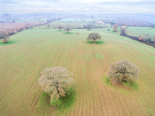 Countryside landscape of Castel Sant Elia in the province of Viterbo, Italy.