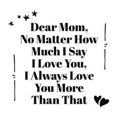 Mother's Day Quote Decorative Vector
