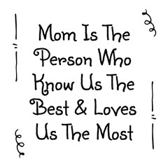 Mother's Day Quote Decorative Vector