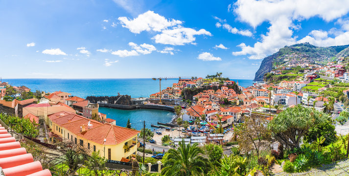 Camara de Lobos, panoramic view. Madeira island, Portugal