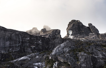 The top of Kinabalu mountain in kinabalu national park,Kota kinabalu,Sabah Malaysia