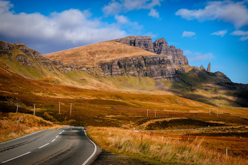 Road to Old Man of Storr, Isle of Skye, Scotland