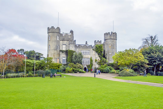 Dublin, Ireland, 25 October 2012: Malahide Castle Gardens Park