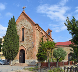 Fototapeta na wymiarIglesia parroquia de Sant Crist en Barcelona
