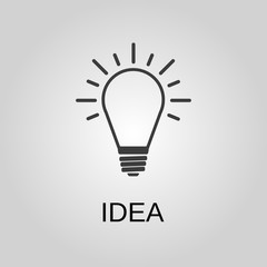 Fototapeta premium Idea icon. Idea symbol. Flat design. Stock - Vector illustration