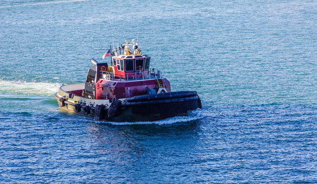 Tugboat in Biscayne Bay