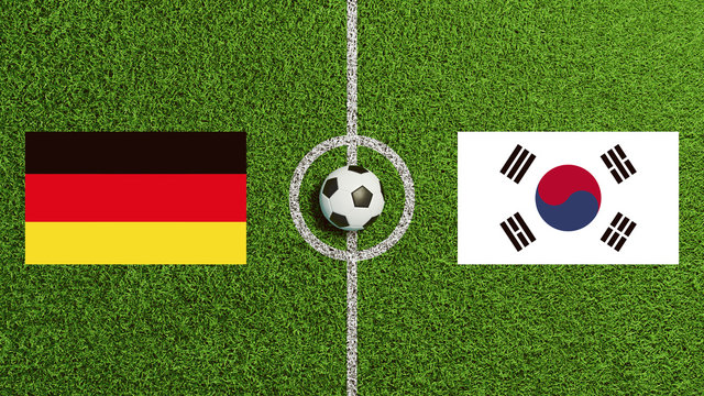 Banner Fußball Gruppenspiel Deutschland gegen Südkorea