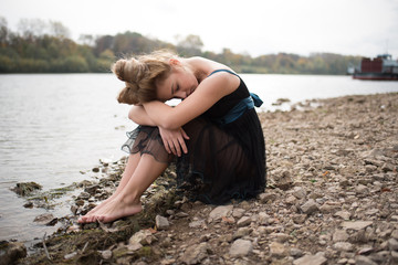 The girl by the river
