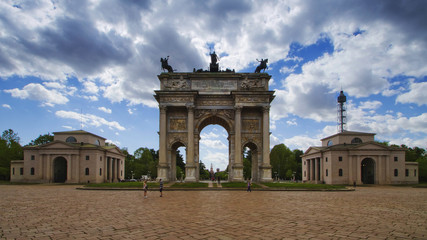 Obraz premium Mediolan, Arco della Pace, Lombardia, Włochy, Europa, Włochy, Europa