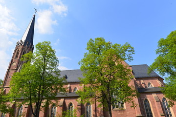 Fototapeta na wymiar Pfarrkirche St. Marien in Neustadt an der Weinstraße Rheinland-Pfalz 