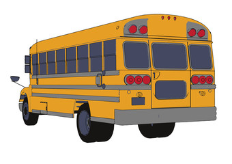 Fototapeta na wymiar school bus vector