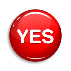 Yes Round Vector Web Element Circular Button Icon Design