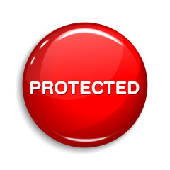 Protected Round Vector Web Element Circular Button Icon Design