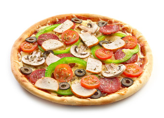freshly baked pizza