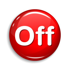 Off Round Vector Web Element Circular Button Icon Design