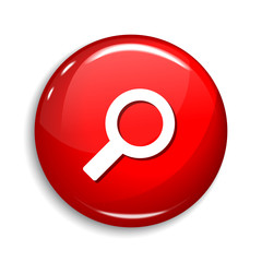 Search Magnifying Glass Round Vector Web Element Circular Button Icon Design