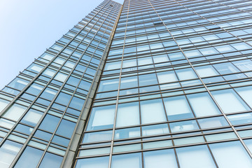 close up of modern office building