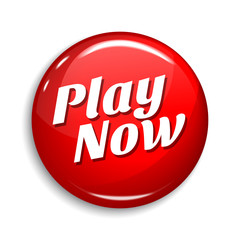 Play Now Round Vector Web Element Circular Button Icon Design