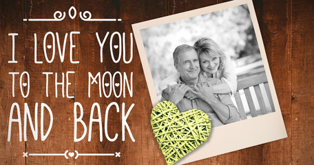 Web against weathered oak floor boards background