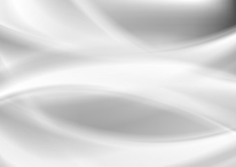 White grey smooth blurred waves modern background