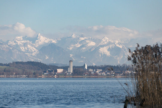 Blick &uuml;ber den Sempachersee Richtung Sempach Station