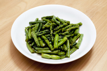 さやいんげんの炒め物