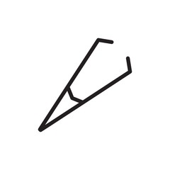 eyebrow removal tweezer outline vector icon. Modern simple isolated sign. Pixel perfect vector illustration for logo, website, mobile app and other designs