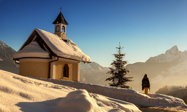 Kapelle der Seligpreisungen am Lockstein in Berchtegaden beim Watzmann