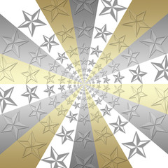 Stock Illustration - Luxury Metallic Gradient Backdrop, Blank Copy Space, 3D Illustration, Modern Background.