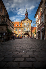 Fototapeta na wymiar Rathaus in Bamberg