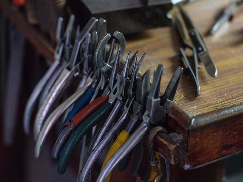 Different tools at table