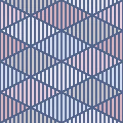 Tafelkleed Naadloos patroon met gearceerde diamanten. Schaal behang. Rhombuses en ruiten motief. Herhaalde geometrische figuren © funkyplayer